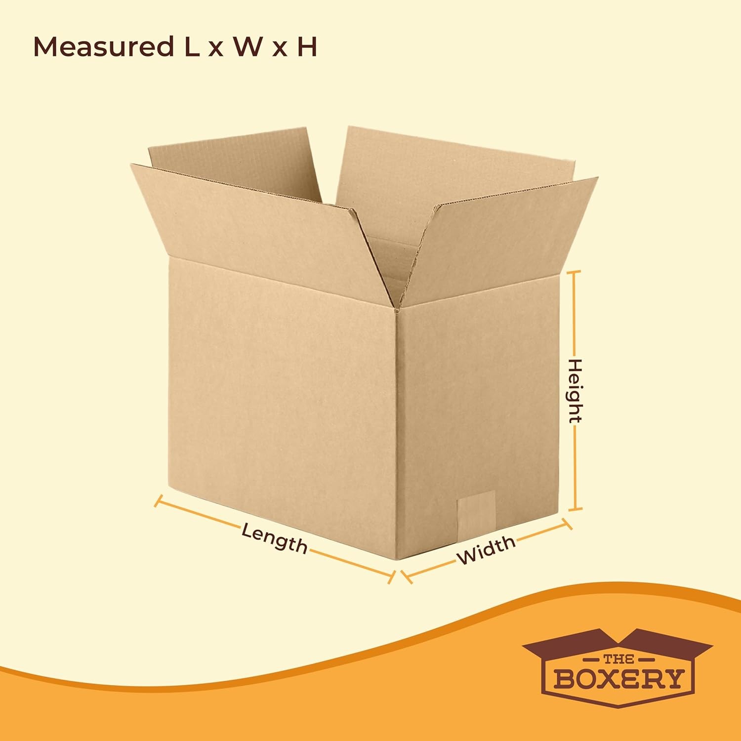 The Boxery 7″x5″x4″ Brown/Kraft Corrugated Cardboard Shipping Boxes 25 Pack