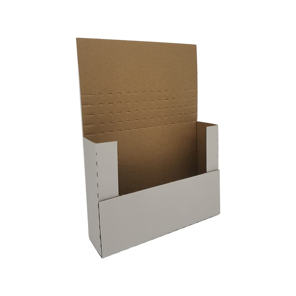 50 PCS 7.5×5.5×2 Inch Corrugated Mailers Height Adjustable Shipping Boxes