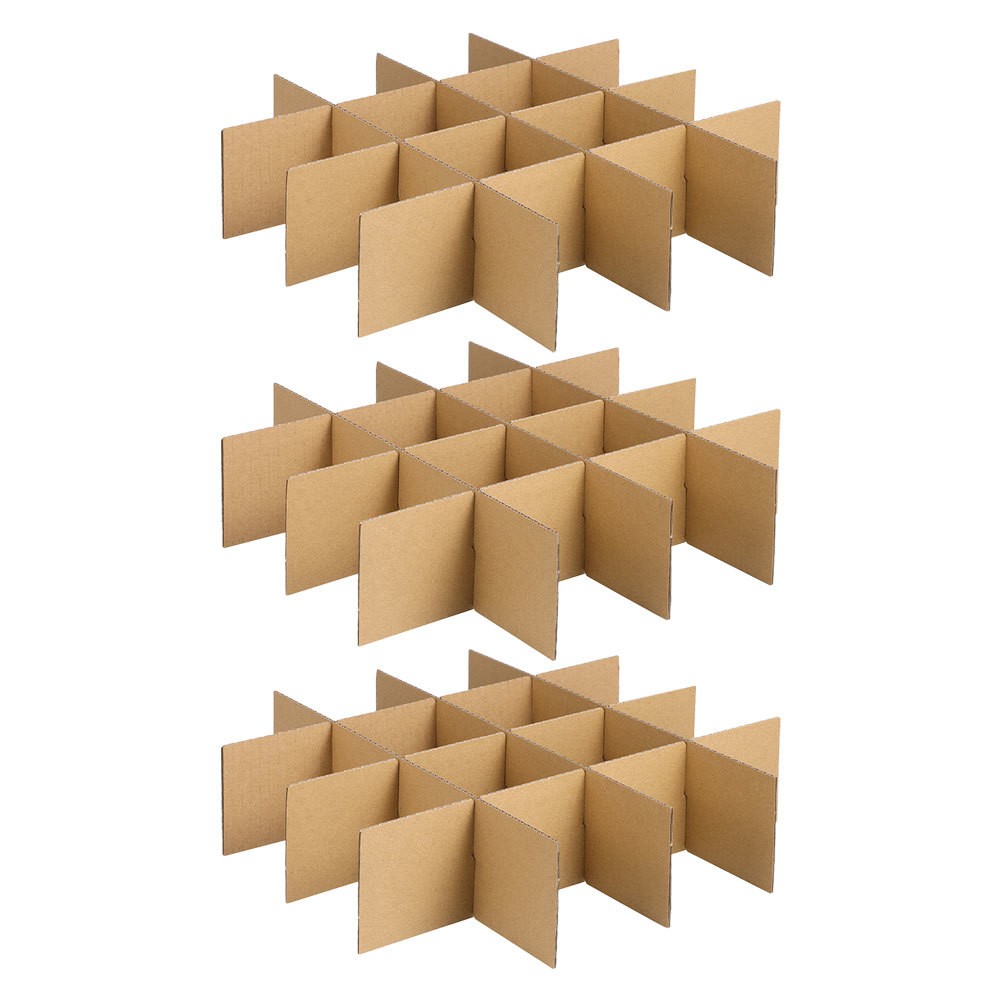 18 Pcs Cardboard Glass Divider Ceramic Packaging Plate Dividers for Packing