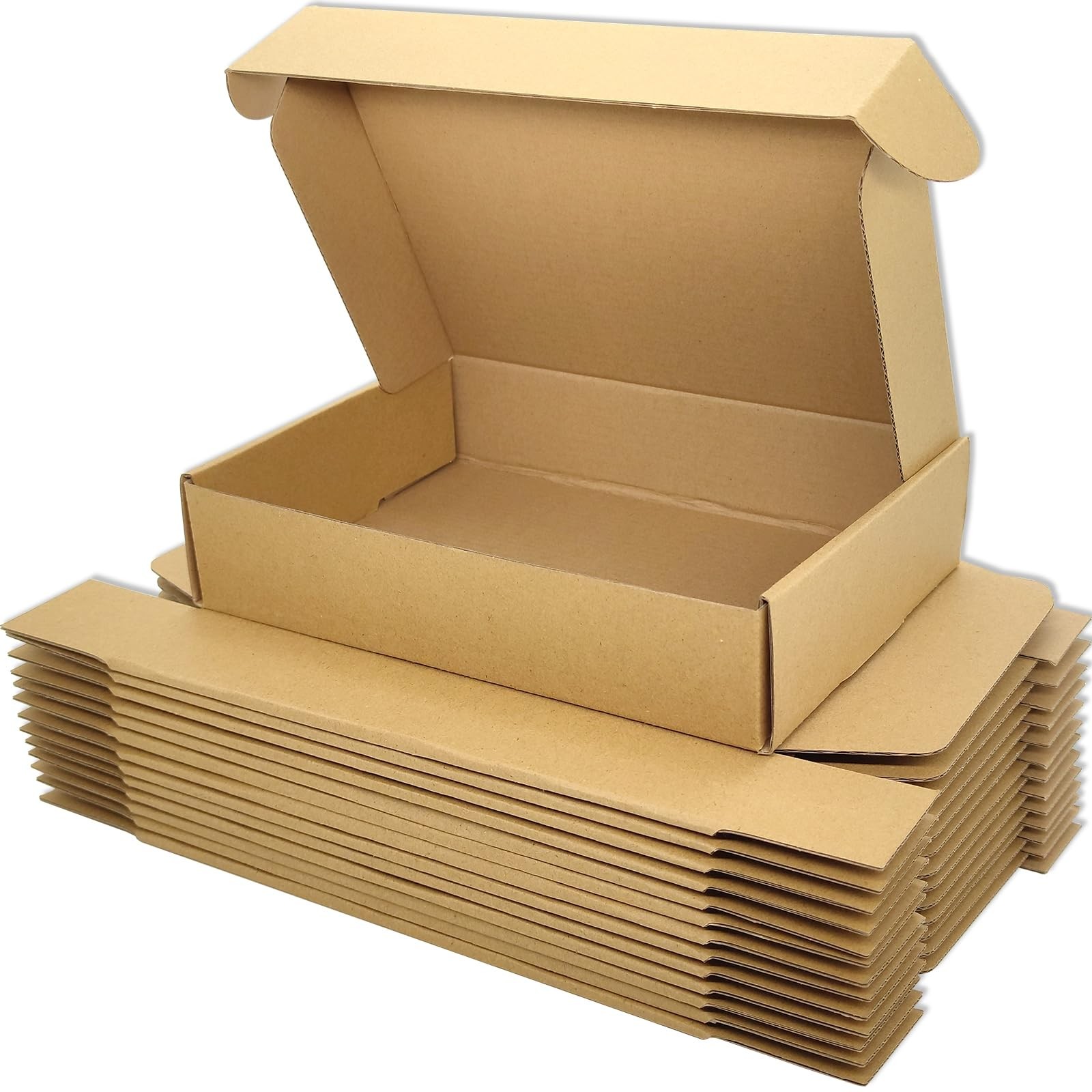 50 PCS 9x6x2 Inch Brown Small Shipping Boxes Corrugated Cardboard Mailer Box