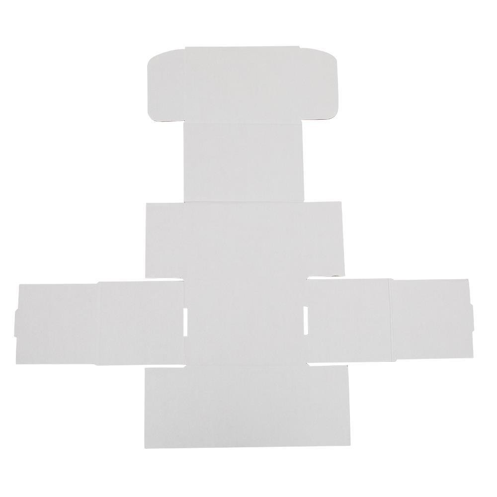 50 PCS 6x4x4 White Corrugated Shipping Mailer Carton Packing Fold Box for USPS