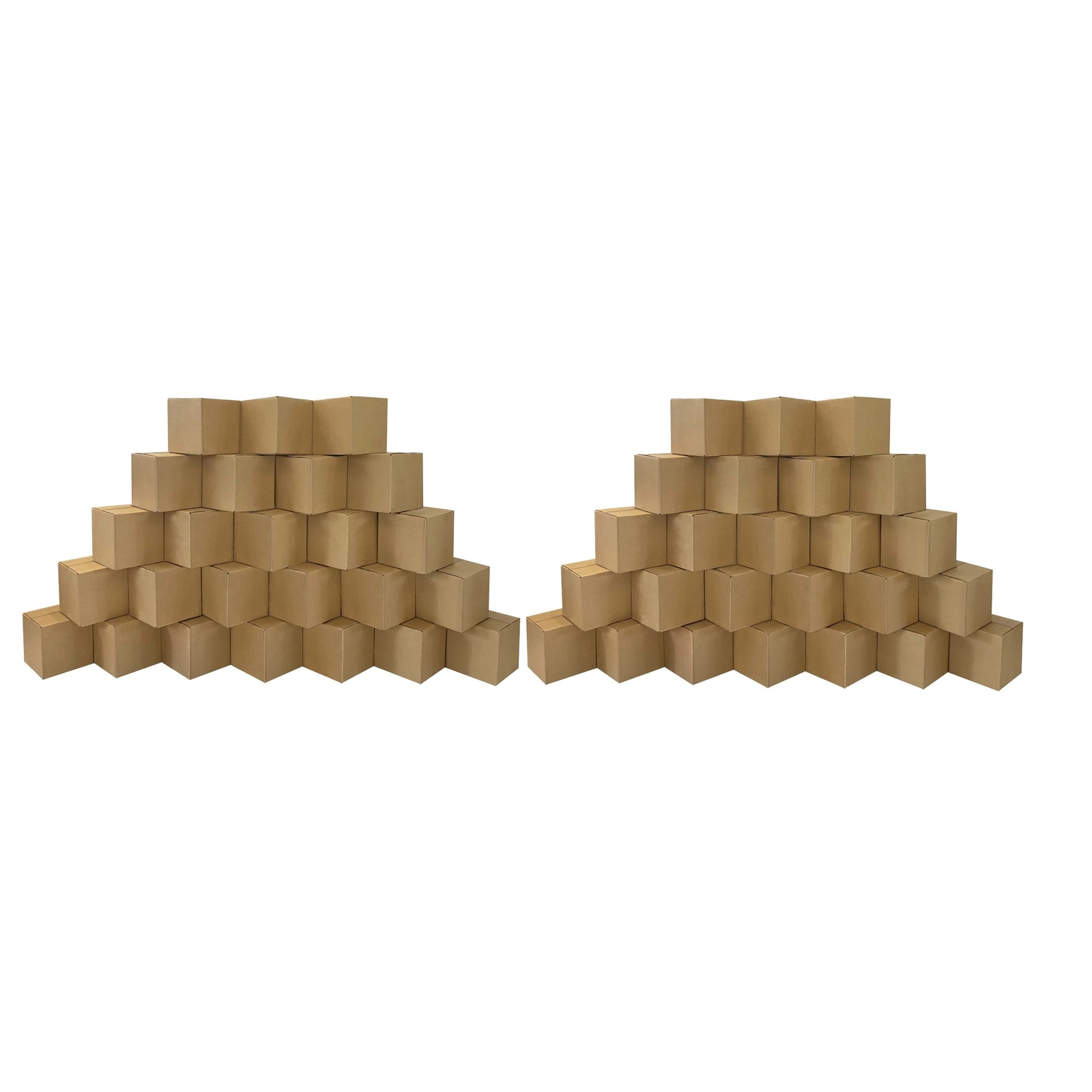 UOFFICE Corrugated Boxes 5 x 5 x 5″ Cube – 50 Count Shipping Box