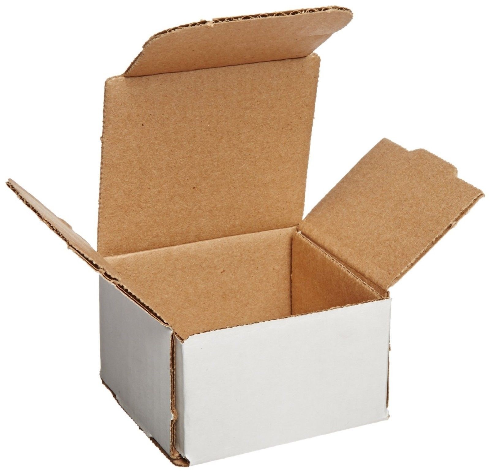 50 – 3x3x2 Small White Corrugated Cardboard Packaging Shipping Mailing Box Boxes