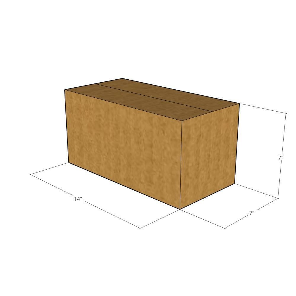14x7x7 Long Corrugated Shipping Boxes 32 ECT Single-Wall, 25/Pack