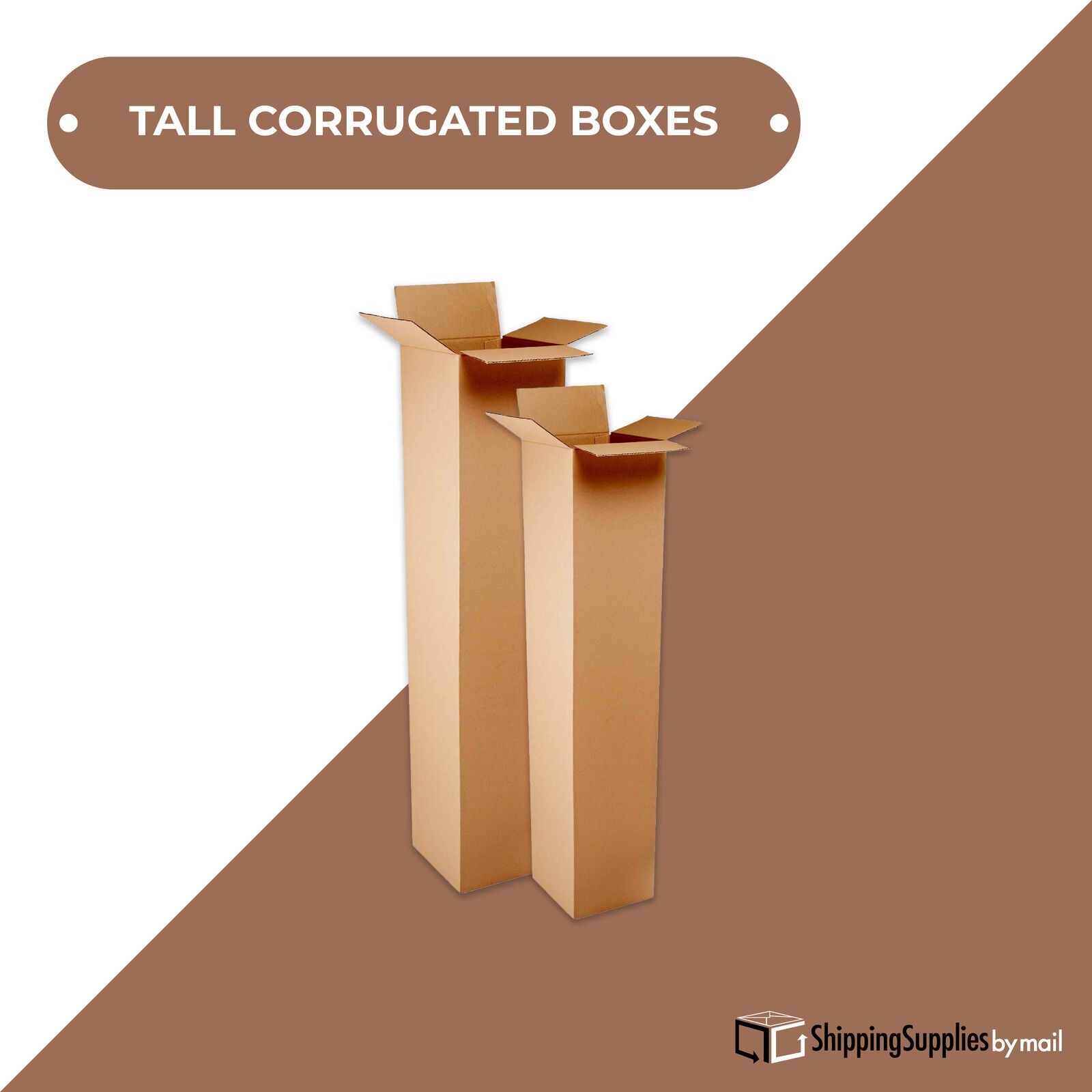 15 – 12x12x48 Tall Corrugated Boxes Cardboard Shipping Mailing Moving Box