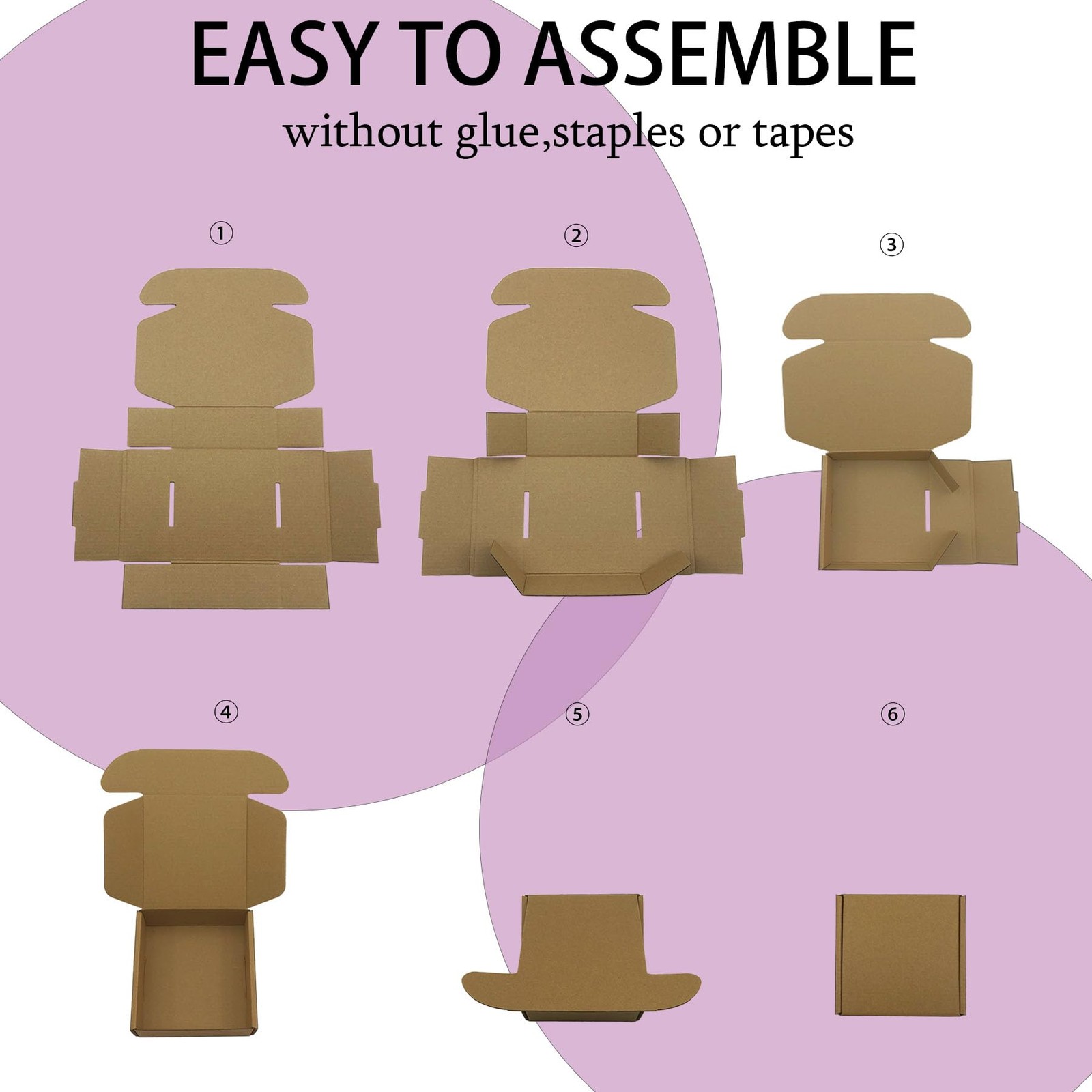 5x5x2 inches Shipping Boxes Set of 25, Brown Corrugated Mailing Cardboard Box…