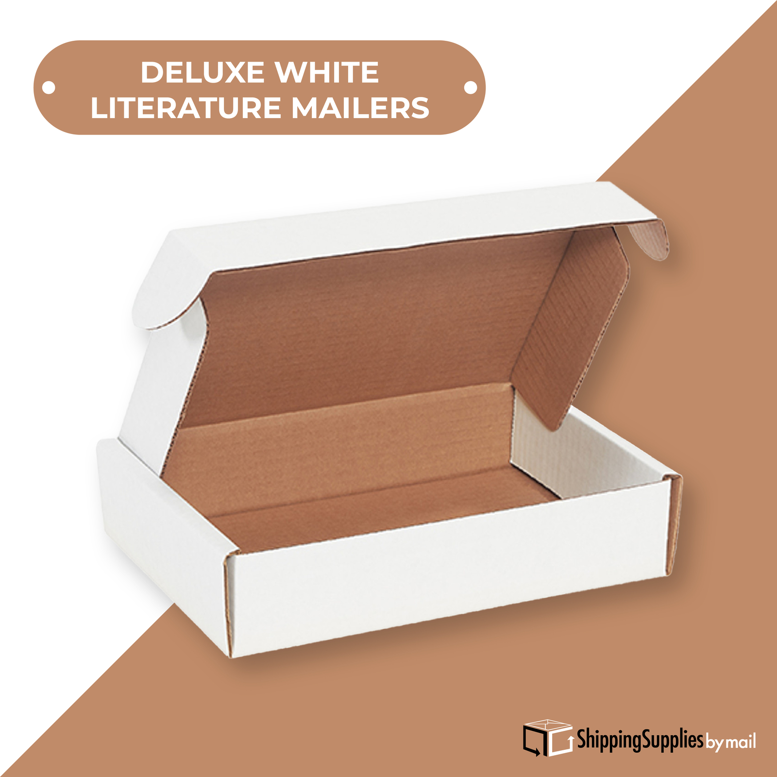 4-24″ White Deluxe Literature Shipping Mailers (Multi Size) 25-50 Pack