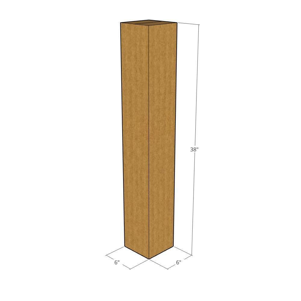 6x6x38 Tall Corrugated Shipping Boxes 32 ECT Single-Wall, 20/Pack