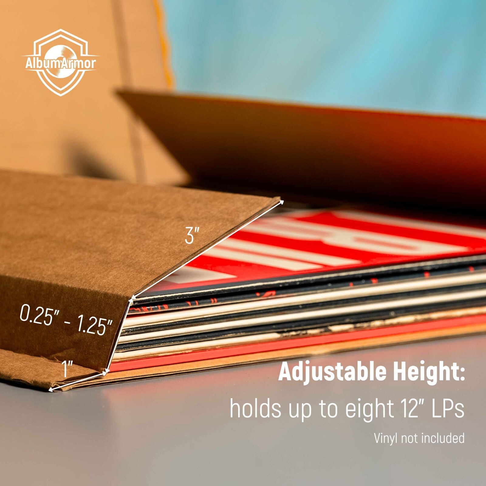 Vinyl Record Shipping Boxes (10pk)  LP Mailer  Holds 1 – 8 12 inch Records