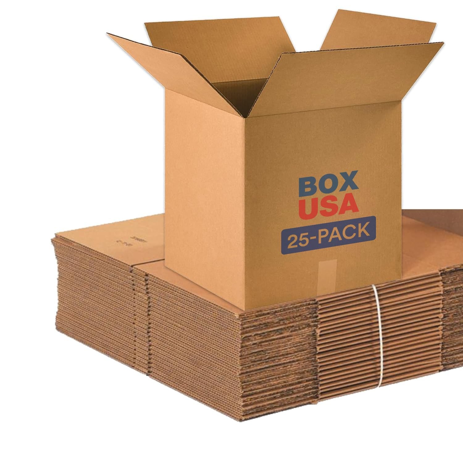 BOX USA Moving Boxes 16L x 16W x 16H Cube 25-Pack | Corrugated Cardboard Box for