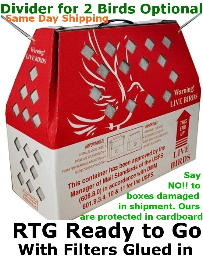Live Bird Shipping Boxes 6pcs Horizon Chicken Poultry – USPS Approved Bird Boxes
