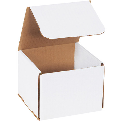 25 Pack 5x5x5 White Corrugated Shipping Mailer Packing Box Boxes 5″ x 5″ x 5″