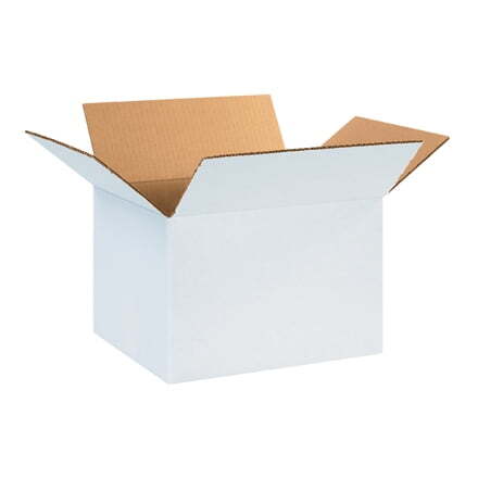12 x 10 x 8″ White Corrugated Boxes 25/Bundle ECT-32 Shipping/Mailing Boxes