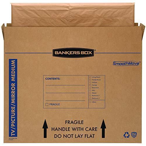 Bankers Box SmoothMove TV/Picture/Mirror Moving Box, Medium, 37 x 4 x 27 Inches,