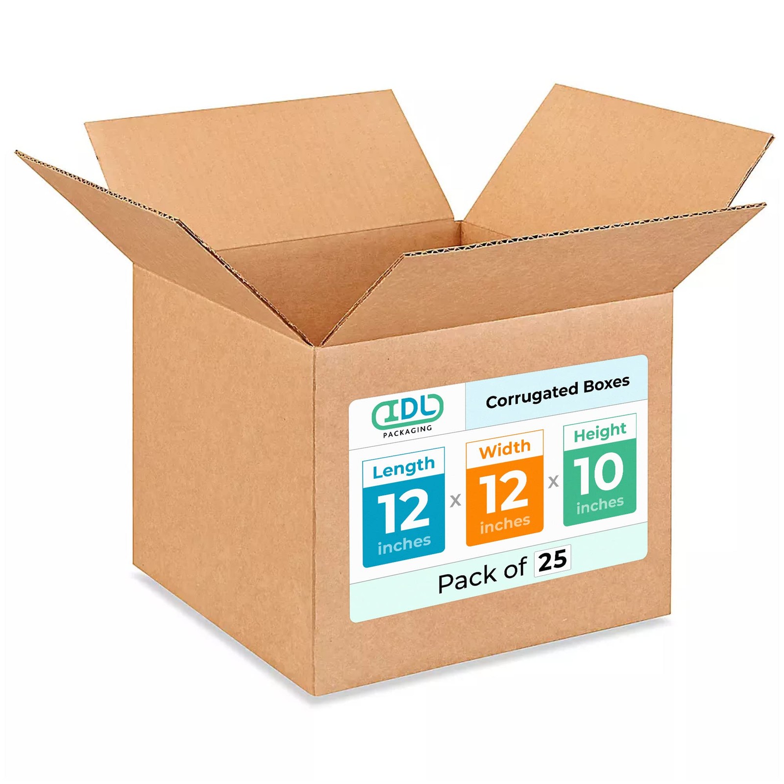 Medium Moving & Shipping Boxes 12″L x 12″W x 10″H (25-Pack) – Extra Strength …