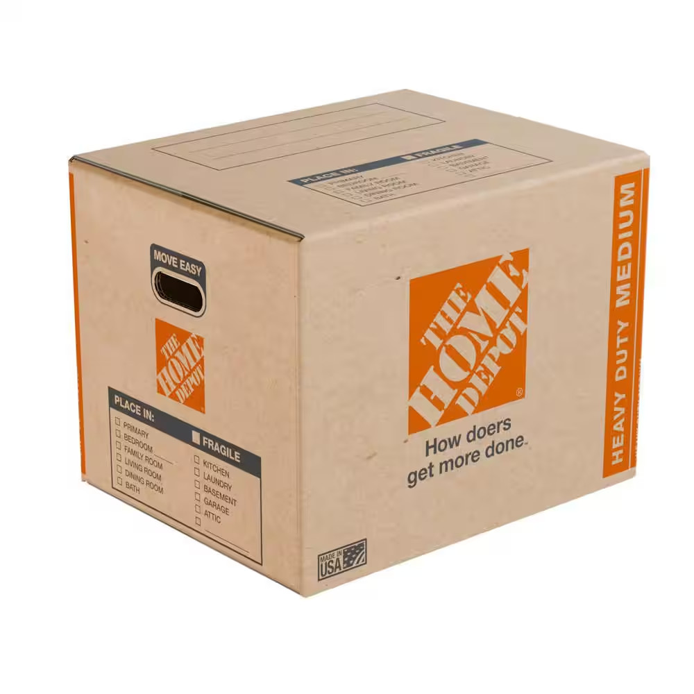 Medium Heavy Duty Moving, Shipping, Packing Box with Handles (40 Pack)