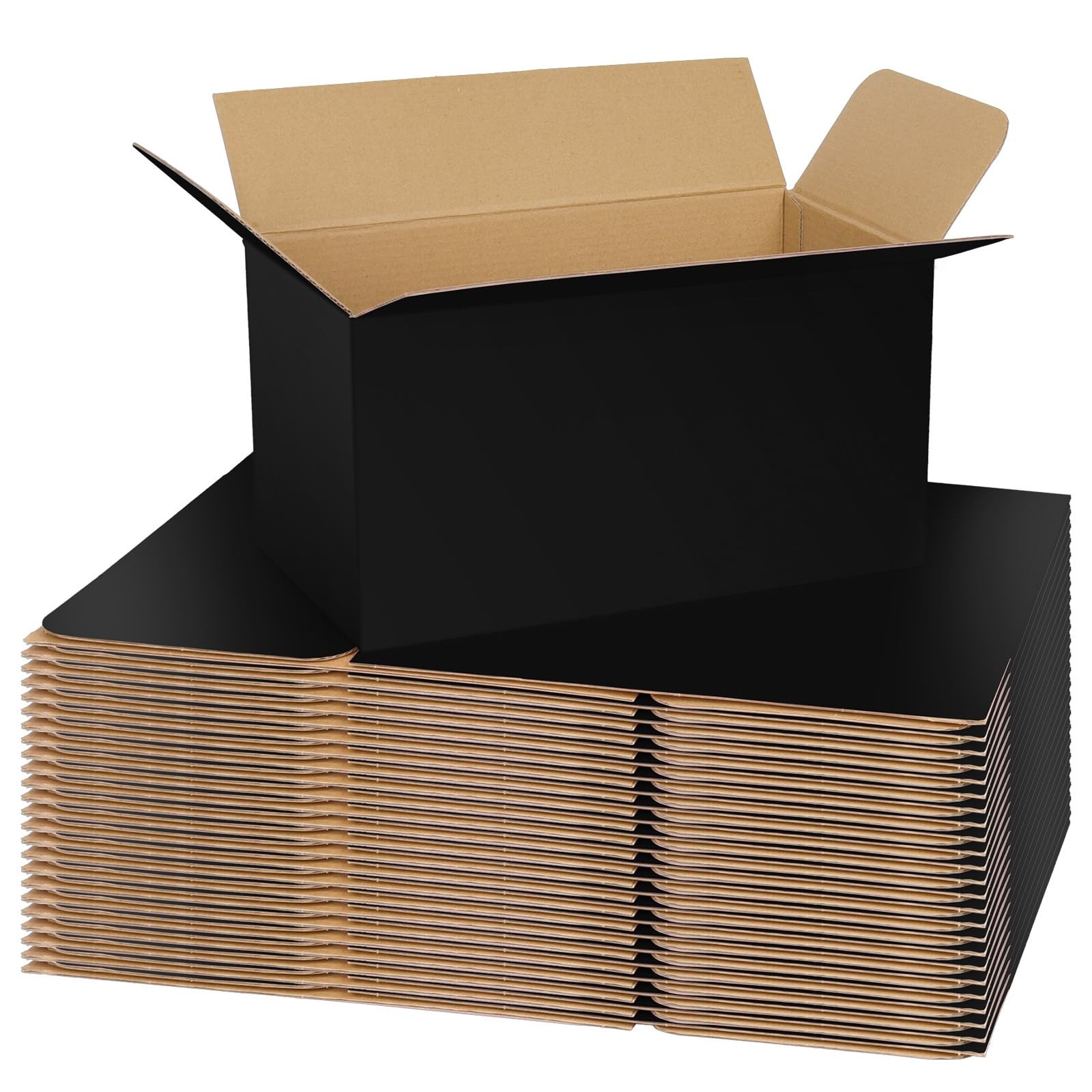 30 Pack 11x6x6 Black Shipping Boxes Medium, Mailer Cardboard Boxes for Shippi…
