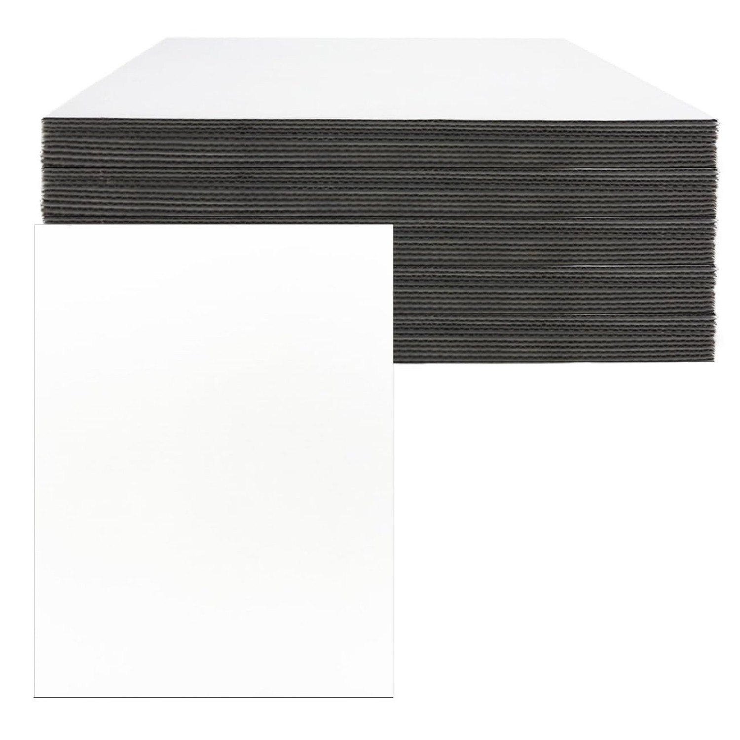 13 x 17 Inch Corrugated Cardboard Sheets Flat Layer Pads White rectangle Sepa…