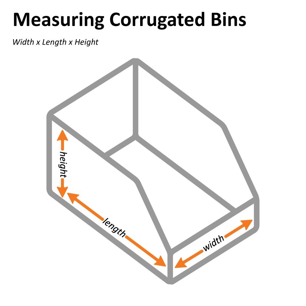 Ship Now Supply SNBINEB1810 Open Bin Boxes, 4.5 Height x 18 Length x 10 Width, W