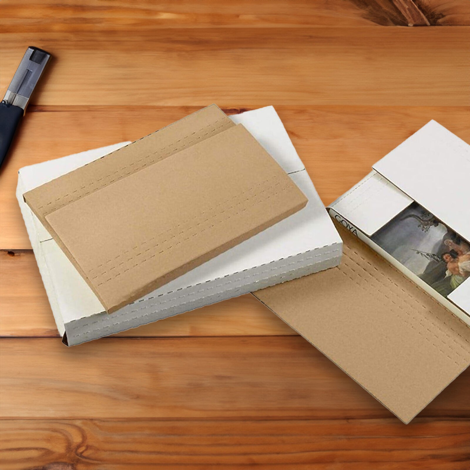 18 x 12 x 2″ Kraft Easy-Fold Mailers ECT-32B 50/Case