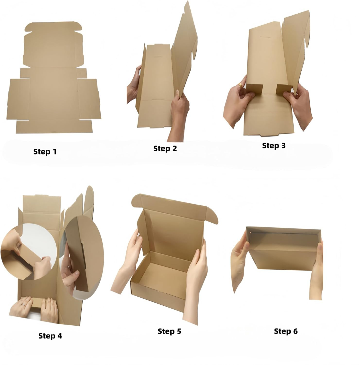 6X4X2.2 Inches Small Shipping Boxes 50 Pack Corrugated Cardboard Packaging Busin