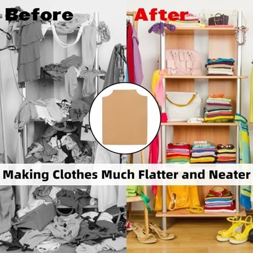 50 Cardboard Shirt Forms 16×13 Inch Inserts for Display & DIY Crafts, Corrugated