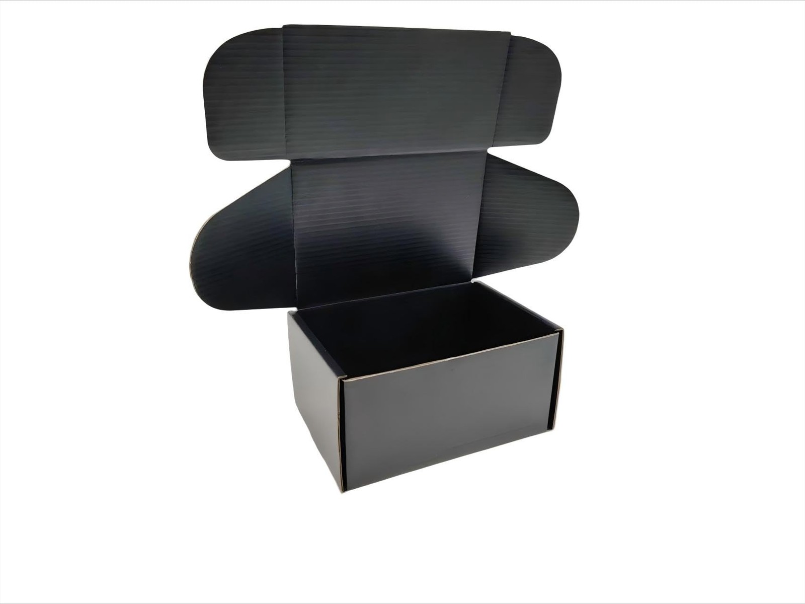 5 Pack Black Shipping Box Mailers 6x4x3 Inch Corrugated Storage Mailer Box