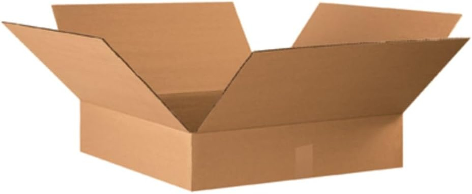 Shipping Boxes Flat 22″L X 22″W X 4″H (10-Pack) Corrugated Cardboard Box for Pac
