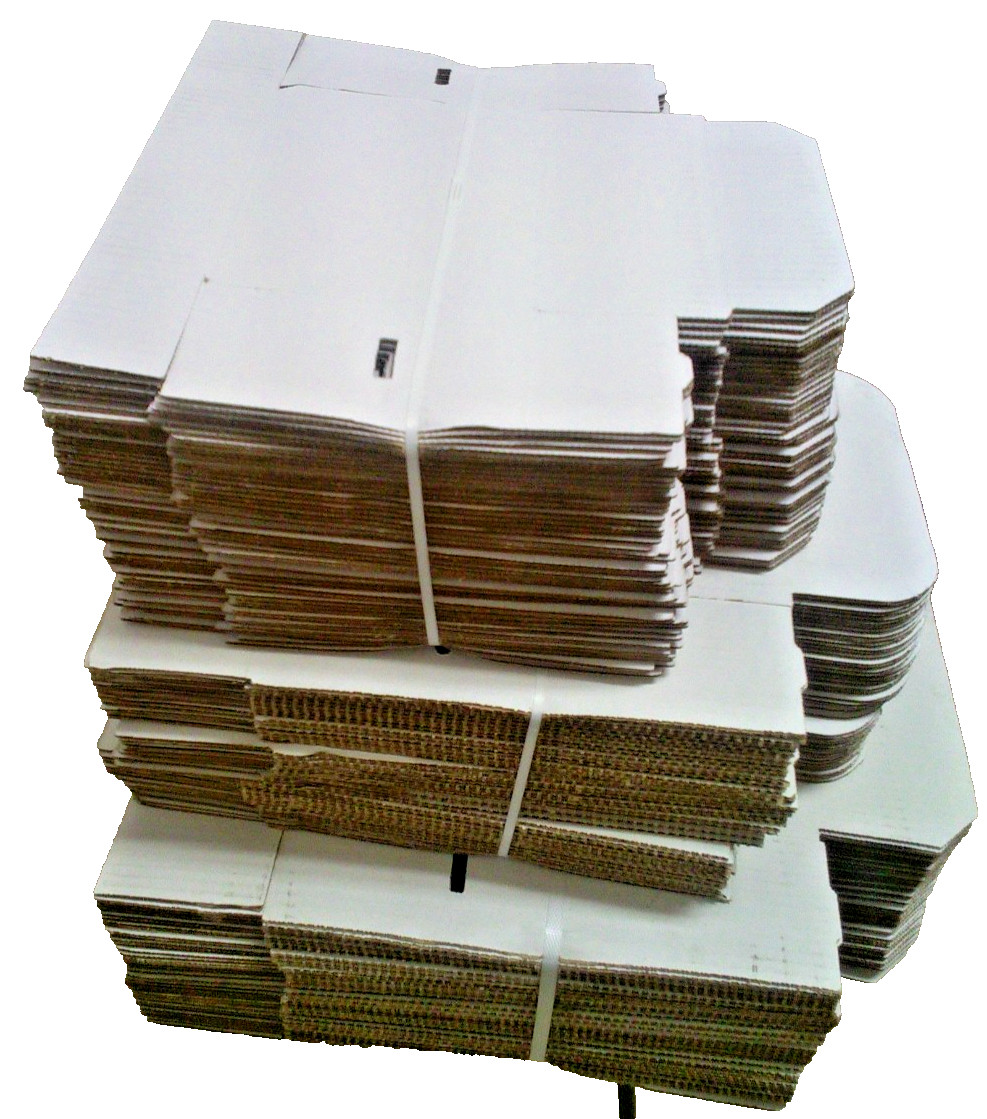 4x4x2 White Corrugated Shipping Mailer Packing Box Boxes 4″ x 4″ x 2″ 50/bundle