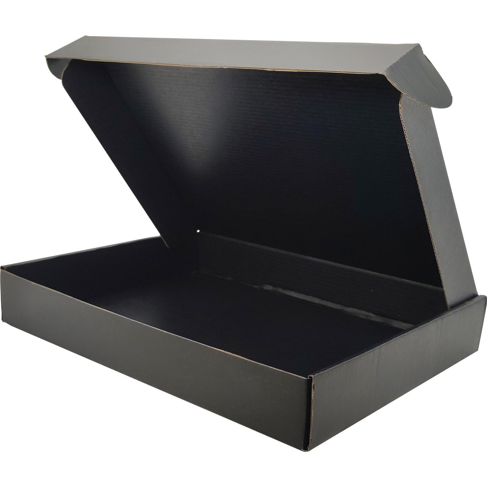 Black Shipping Boxes for Small Business Pack of 25-13x10x2 inches Cardboard C…