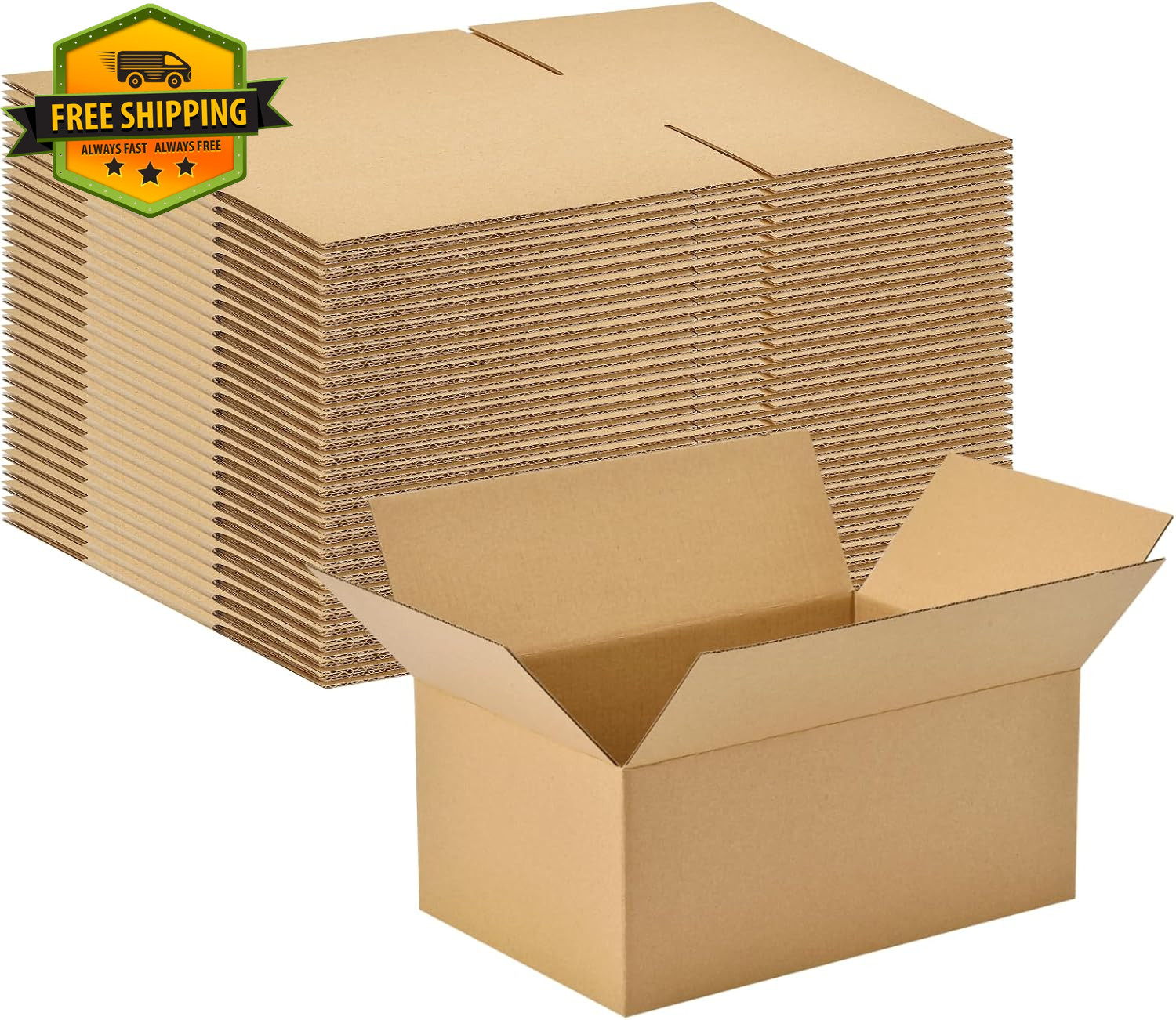 30 Pack 9x6x4in Small Shipping Boxes Brown Corrugated Cardboard Mailing