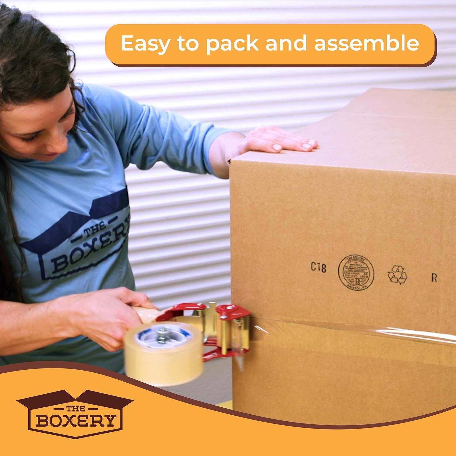The Boxery 7″x5″x4″ Brown/Kraft Corrugated Cardboard Shipping Boxes 25 Pack