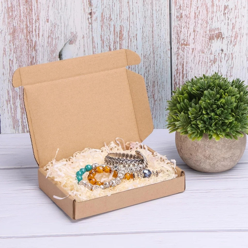 6X4X1 Inches Small Shipping Boxes Set of 50 – Brown Mailer Corrugated FREE SHIP