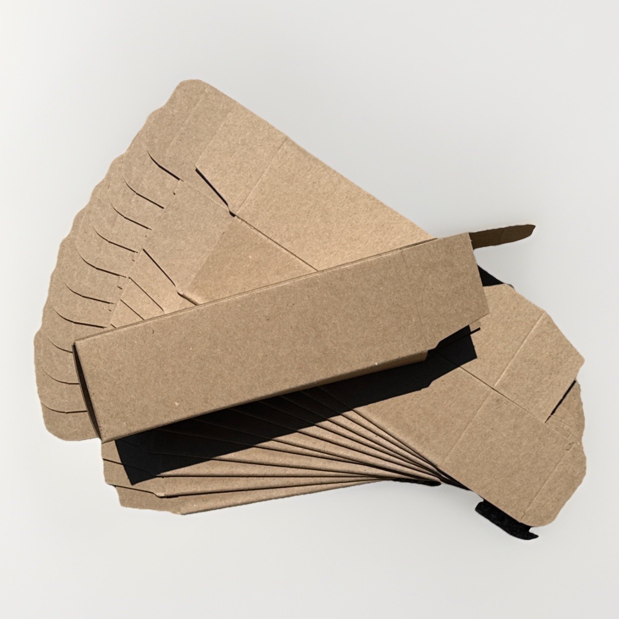 12 Reverse Tuck Cartons Boxes – Kraft, 2 1/2 x 2 1/2 × 8″ Free Fast Shipping In