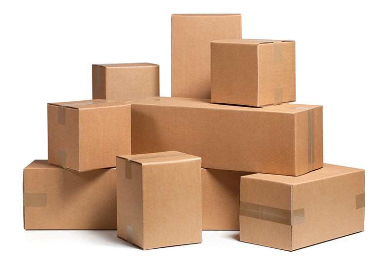 100 Pack Corrugated Moving Shipping Boxes 12x7x5 Cardboard Mailing Packing Boxes
