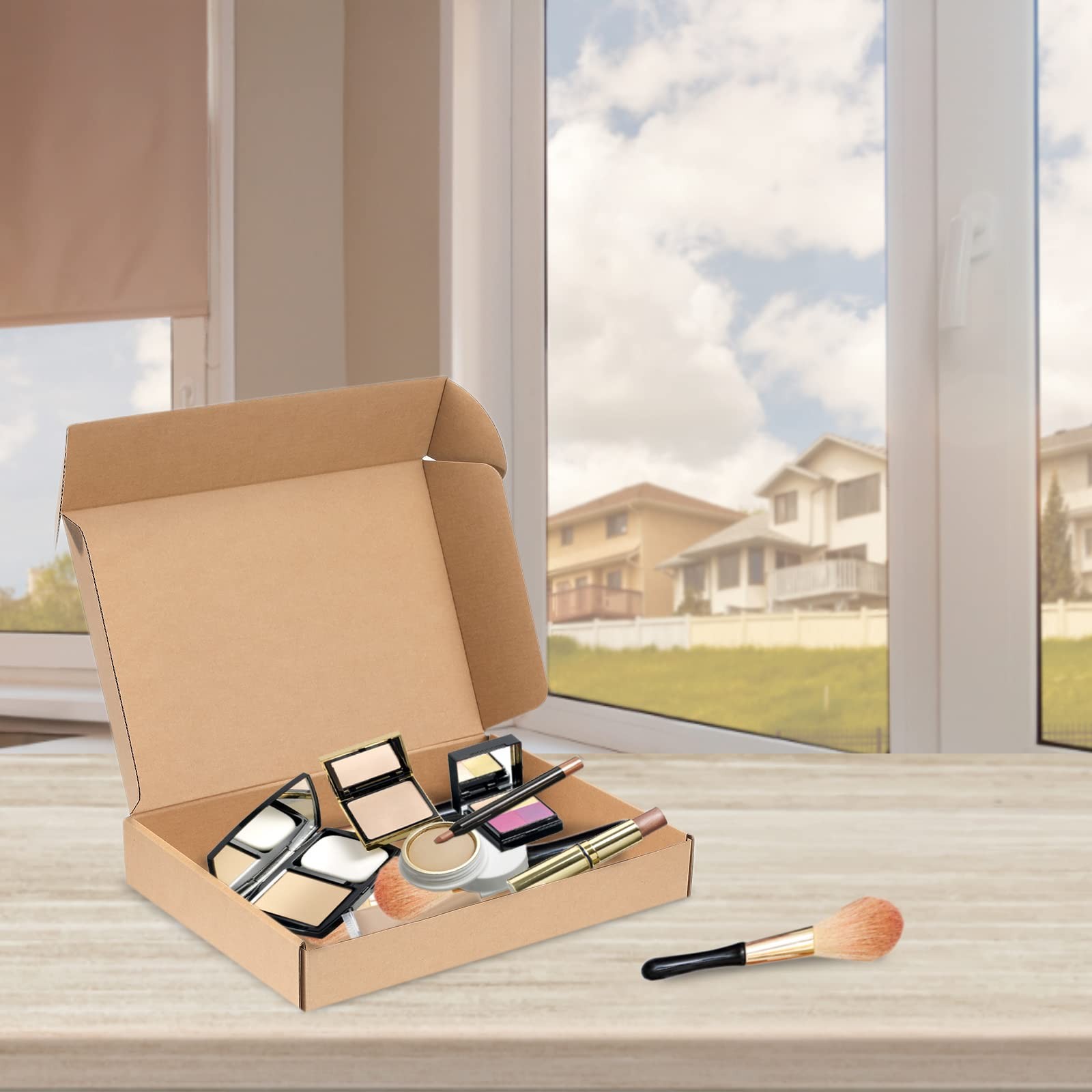 Small Boxes 9x6x2 Inches – Kraft Brown Corrugated Cardboard Boxes (20-Pack) f…
