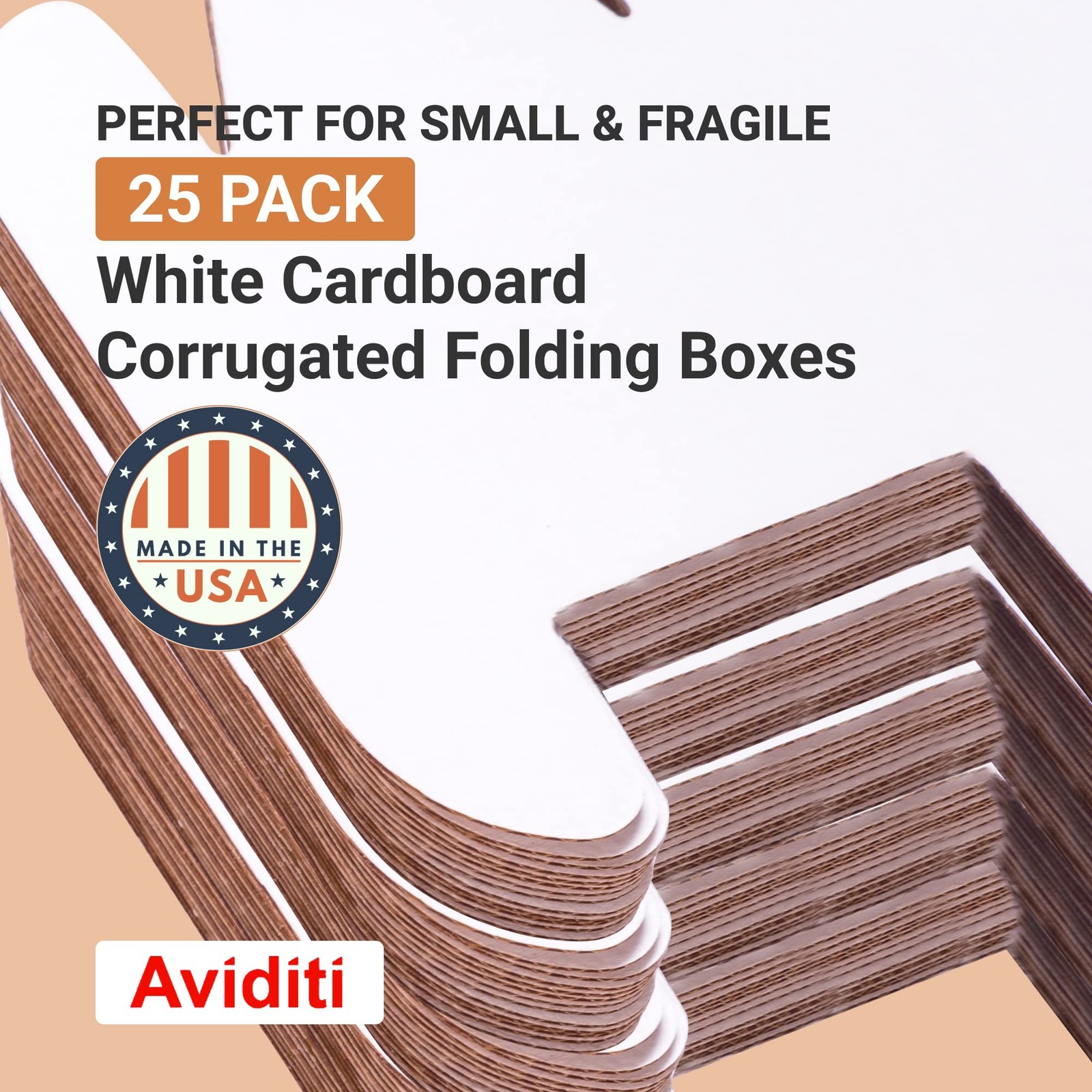 Box USA Shipping Boxes Small 9L x 6.5W x 1.75H 50-Pack – Corrugated Cardboard Bo