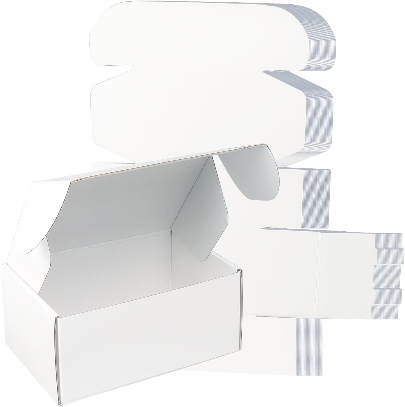 9X6X4 Shipping Boxes, 30 Pack White Mailer Boxes for Small Business, Medium Corr