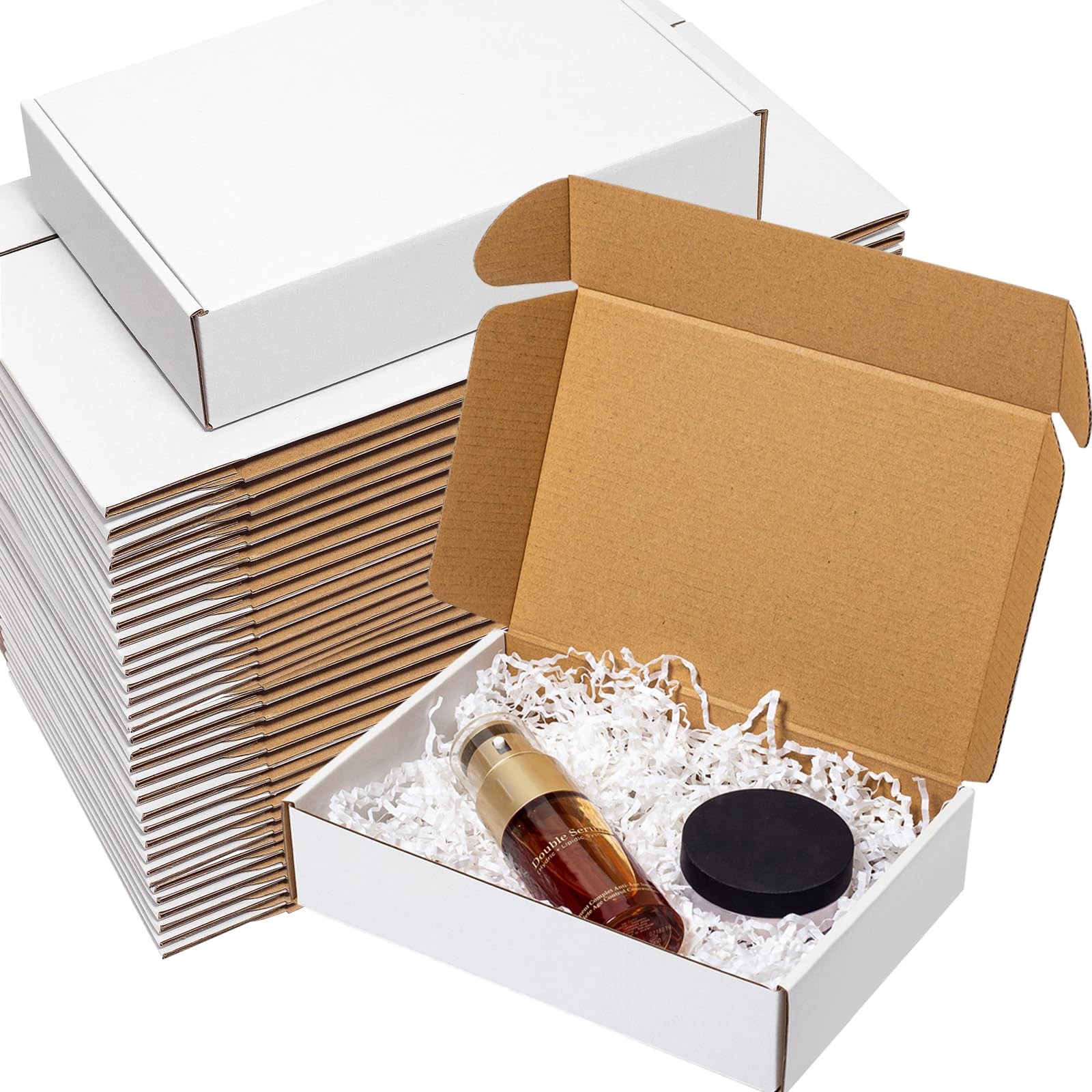 Shipping Boxes 9x6x2″ 60 Pack – 8 5/8″ x 5 7/8″ x 1 7/8″ Usable Dimensions