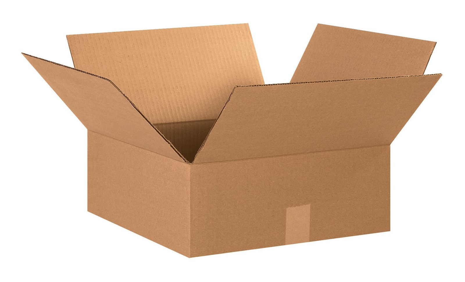15156 Flat Corrugated Cardboard Box 15″ L x 15″ W x 6″ H, Kraft, For Shipping…