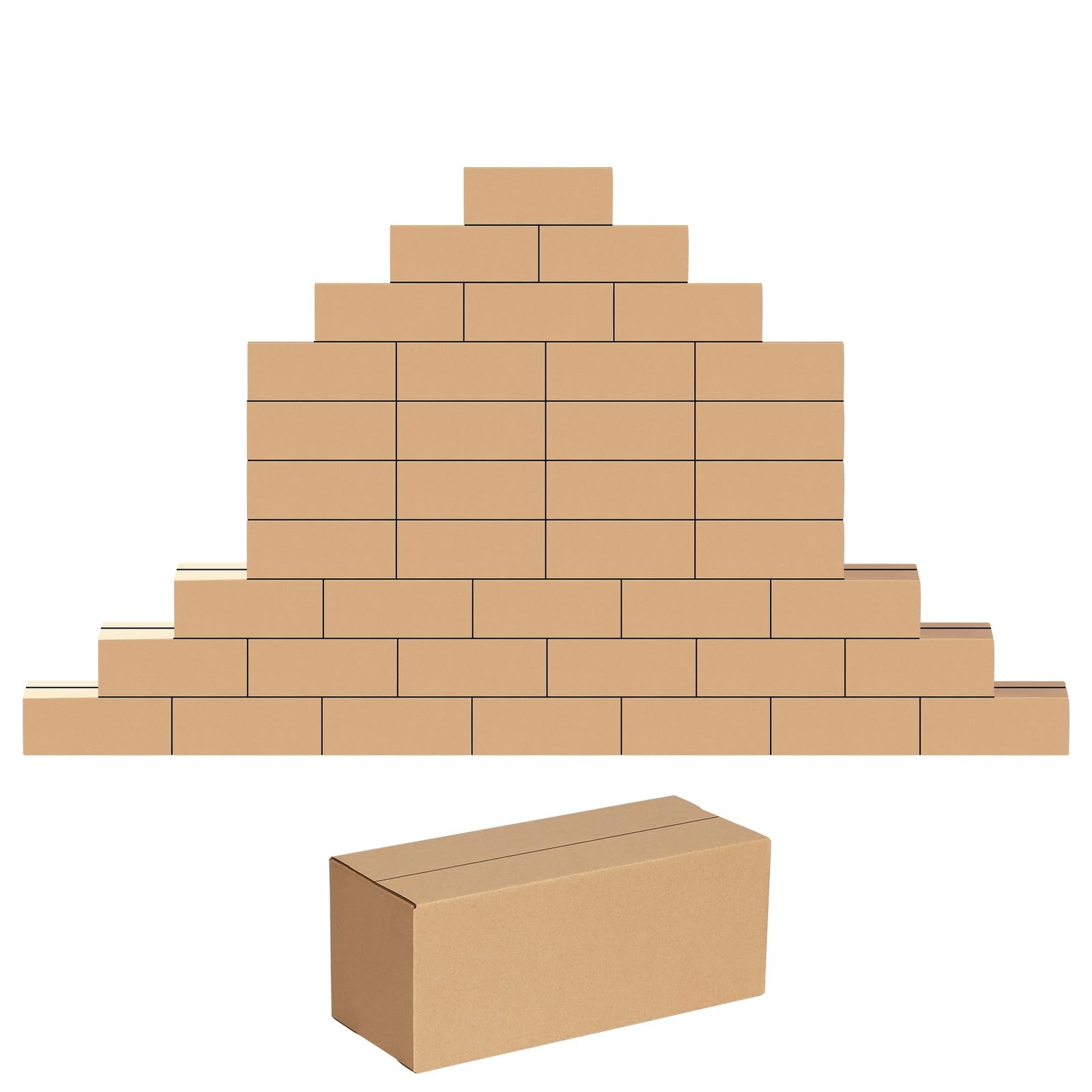 40 Pack 10x4x4 inches Shipping Boxes Corrugated Cardboard Boxes for Packing, …