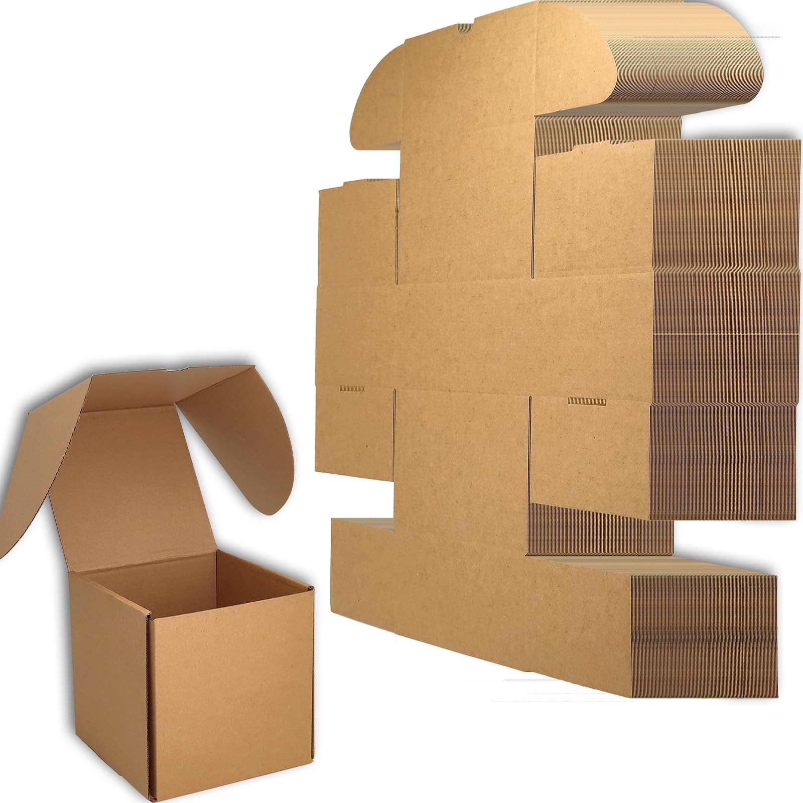 6x6x6 inches Small Shipping Boxes Set of 20 – Brown Mailer Corrugated Cardboa…