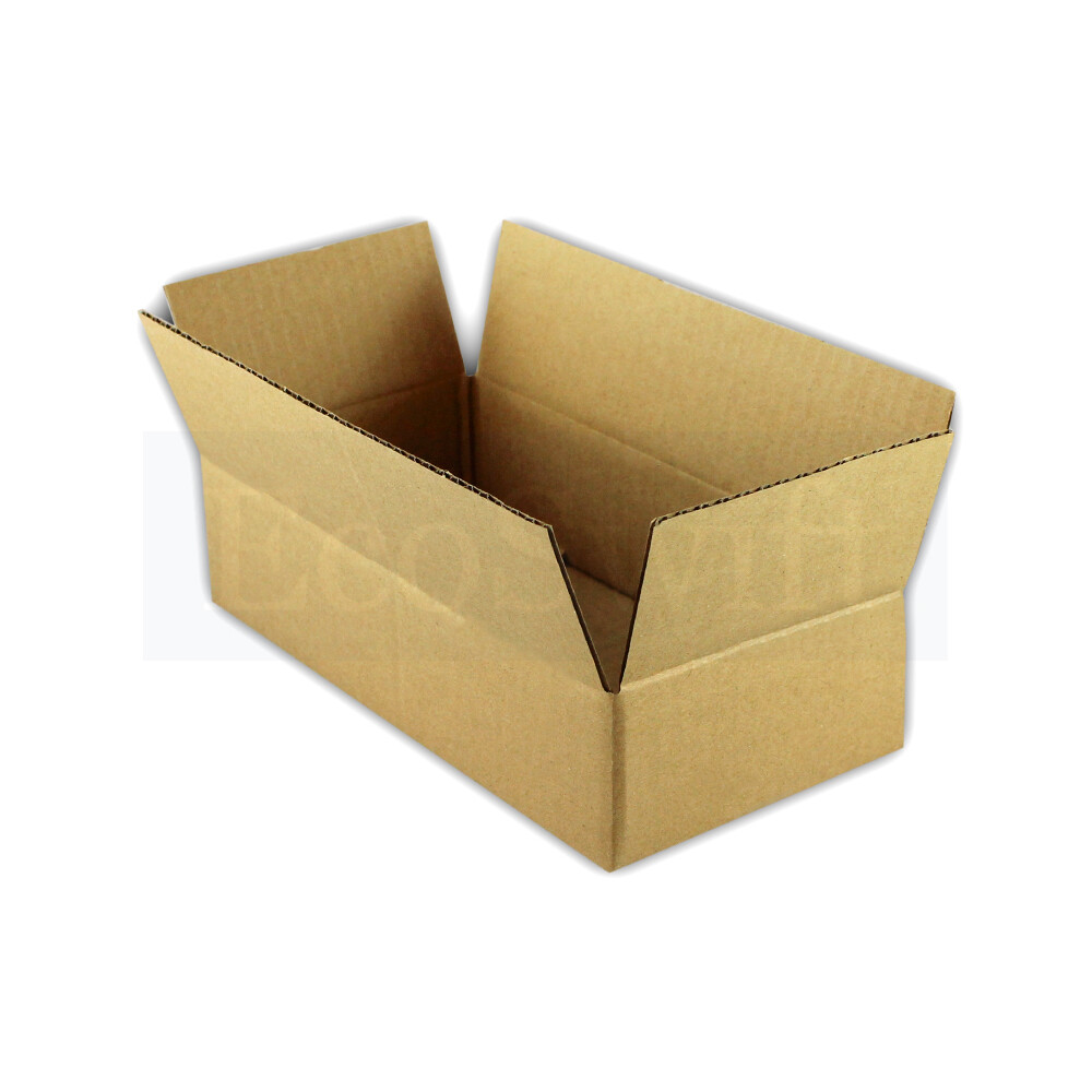 25 8x4x2 EcoSwift Cardboard Packing Moving Shipping Boxes Corrugated Box Cartons