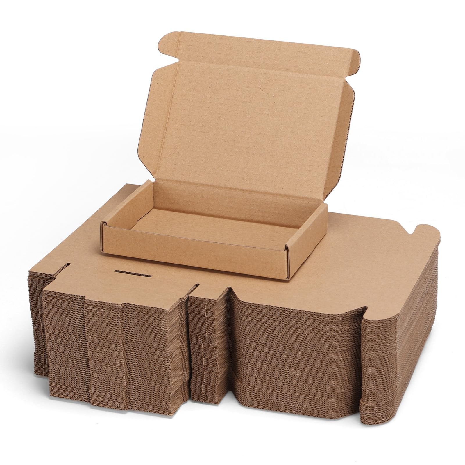 6x4x1 inch Shipping Boxes Bulk 50 Pack Brown, Tab Lock Tuck Top Mailer Boxes …