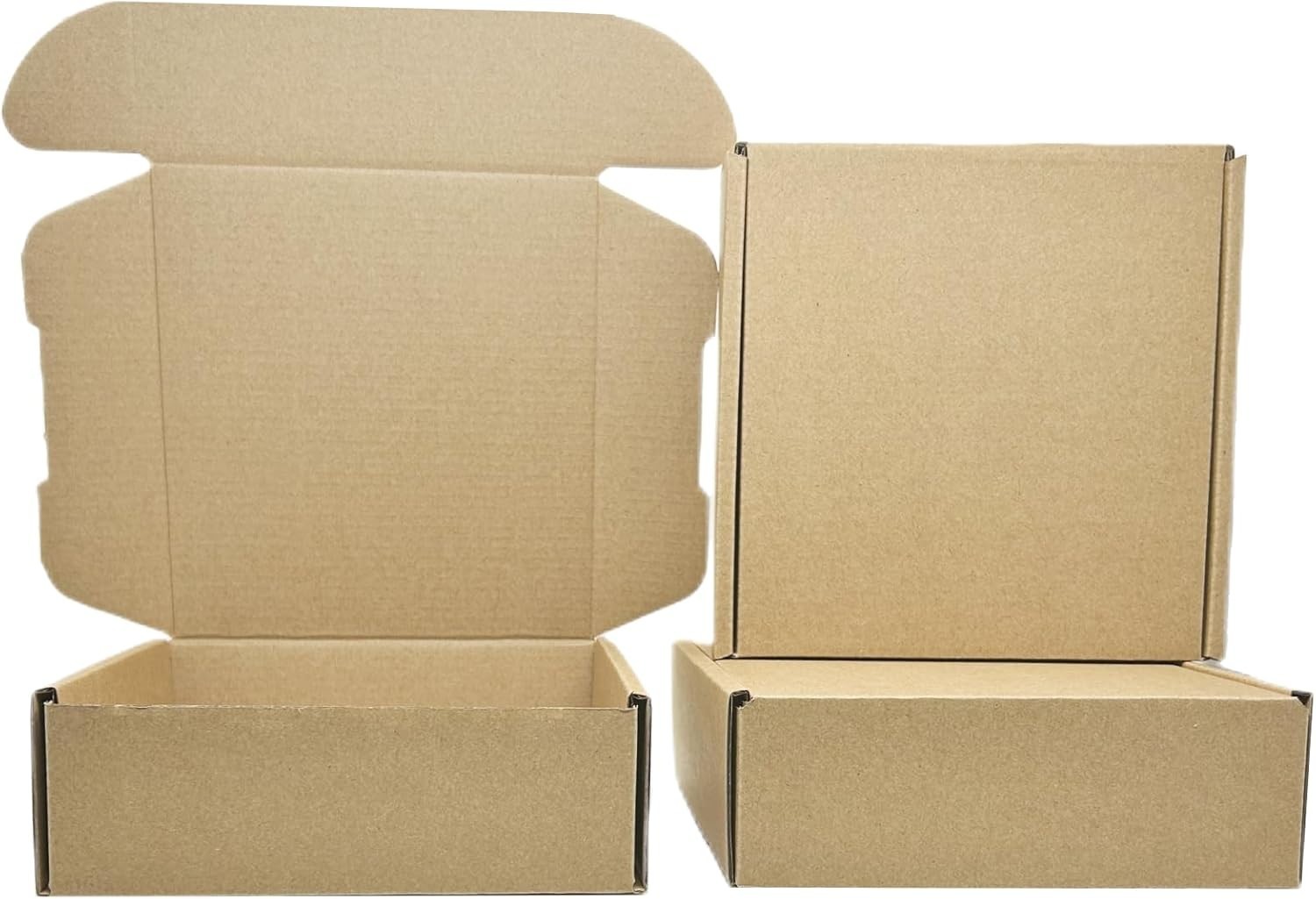 6 X 2 X 2 Inches Small Shipping Boxes 50 Pack Corrugated Cardboard Packaging Bus