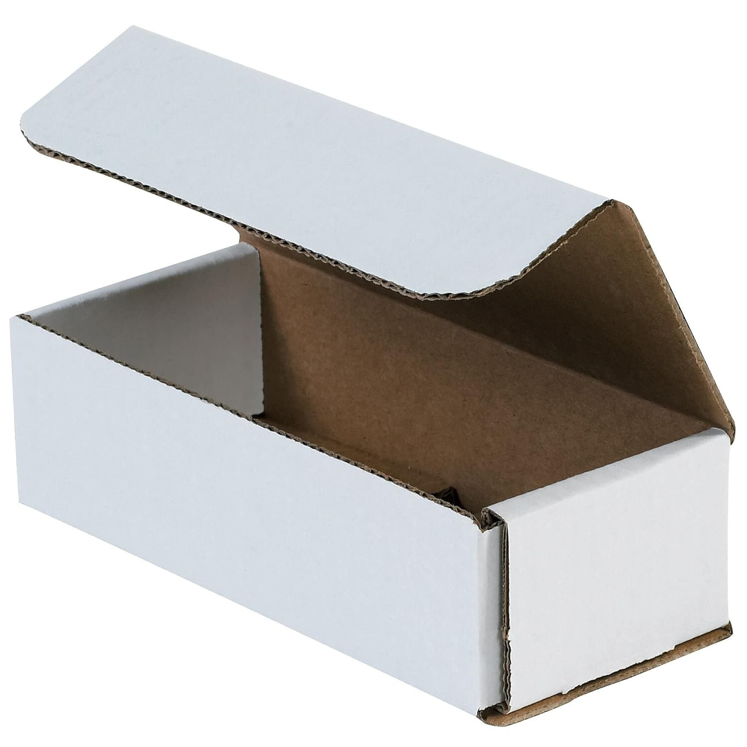 50 12″ x 6″ x 4″ White Corrugated Mailers Die Cut Tuck Flap Boxes