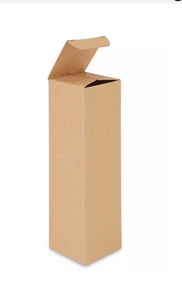 12 Reverse Tuck Cartons Boxes – Kraft, 2 1/2 x 2 1/2 × 8″ Free Fast Shipping In