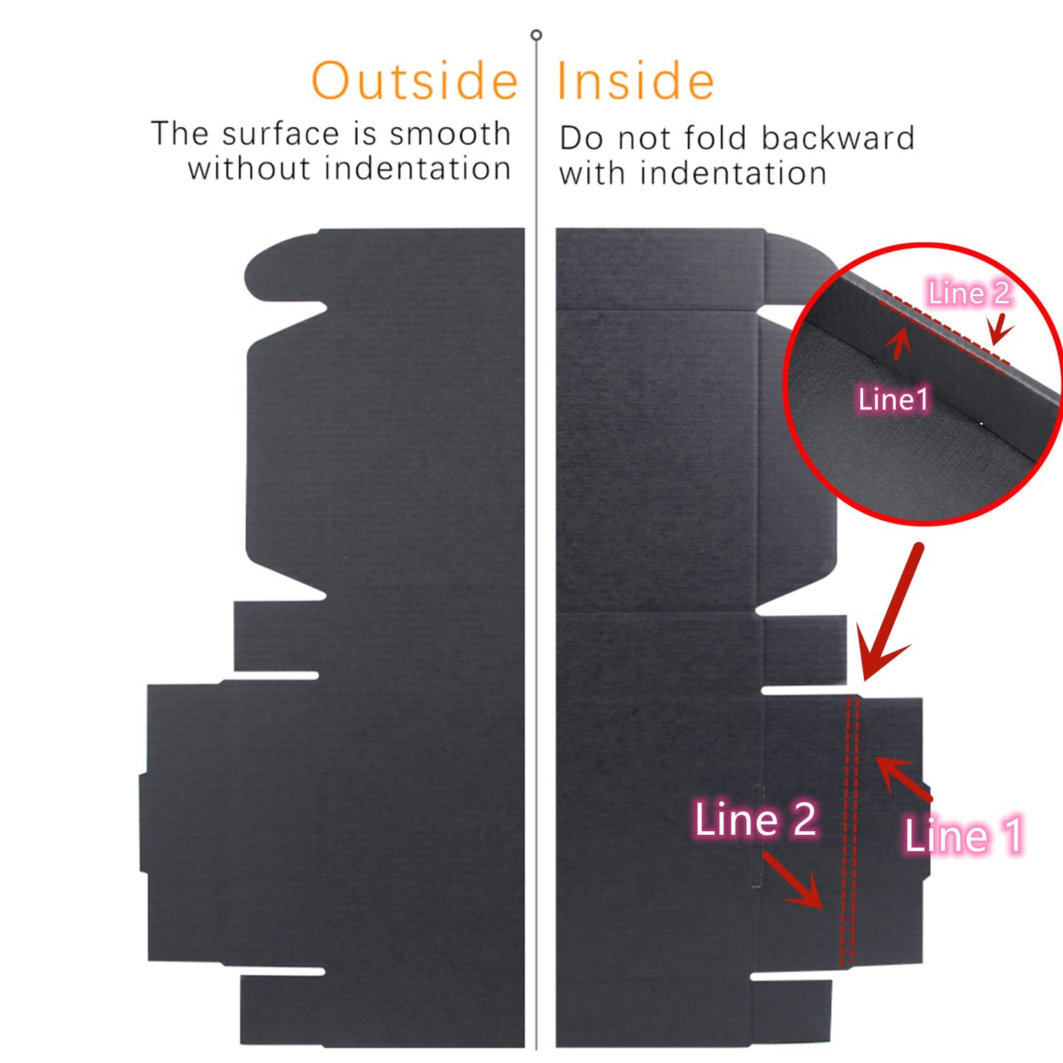 Small Black Shipping Boxes for Small Business Pack of 25-9X6X2 Inches Cardboard
