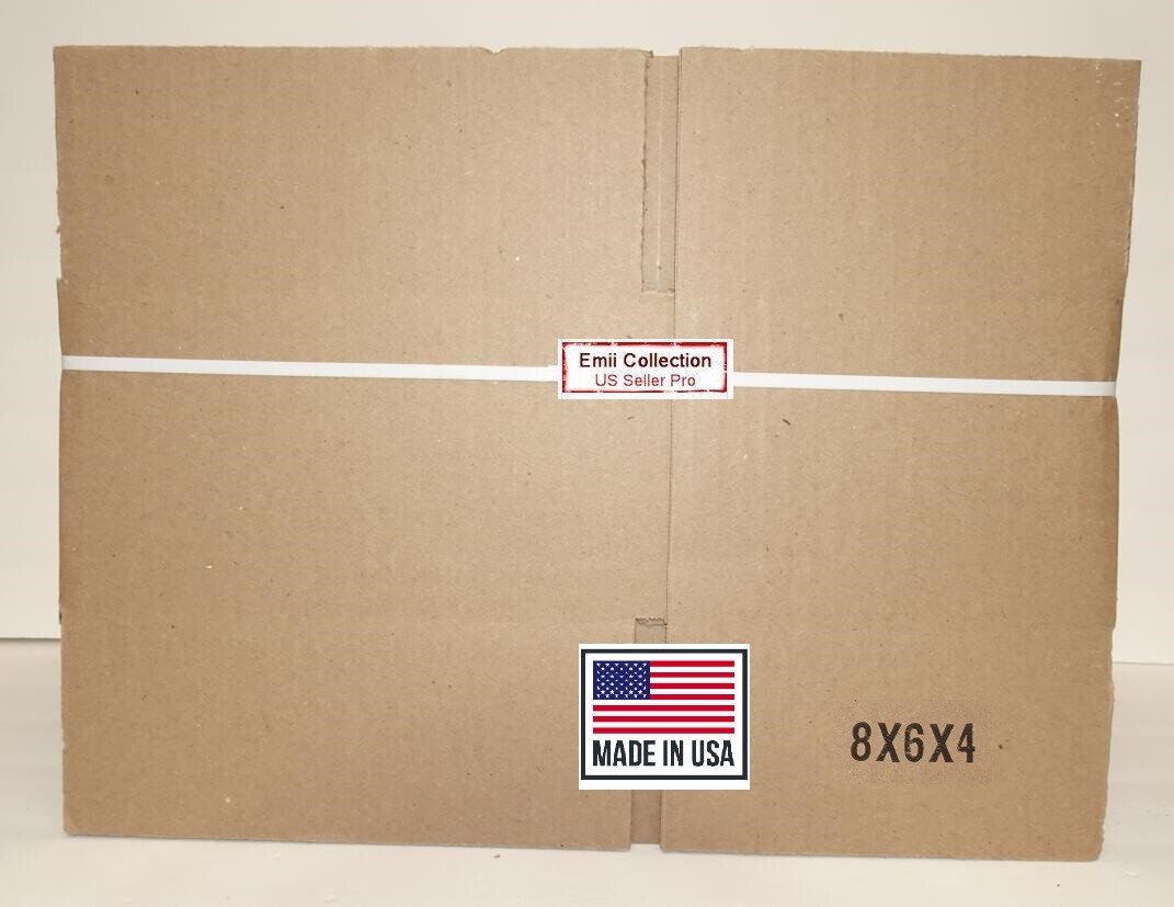 25 of 8x6x4 Shipping Packing Mailing Moving Single Wall Corrugated Box Bundle