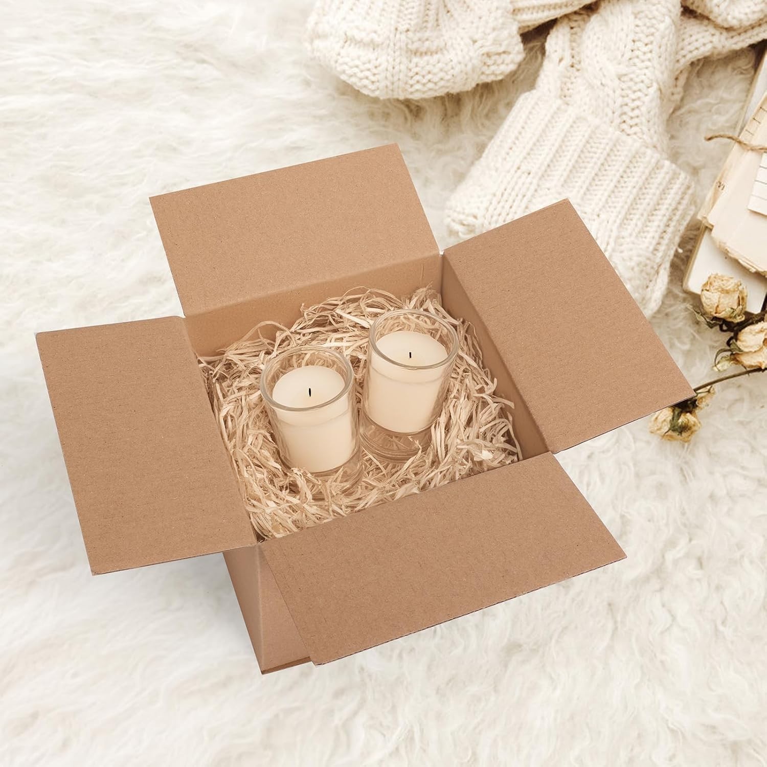Durable 6x6x6 Inch Shipping Boxes, Pack of 6 – Perfect for Small Item Storage